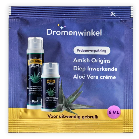 Amish Origins probeerverpakking