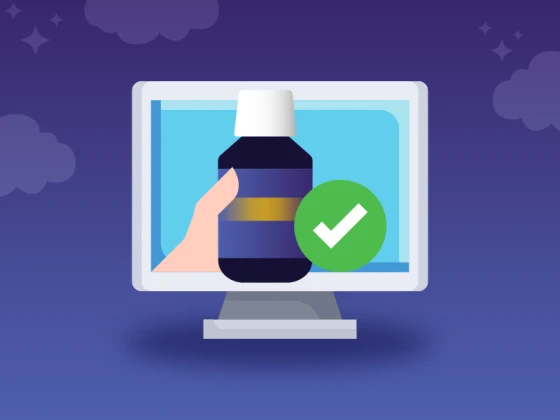 Illustratie van DroomSap met een goedkeuring