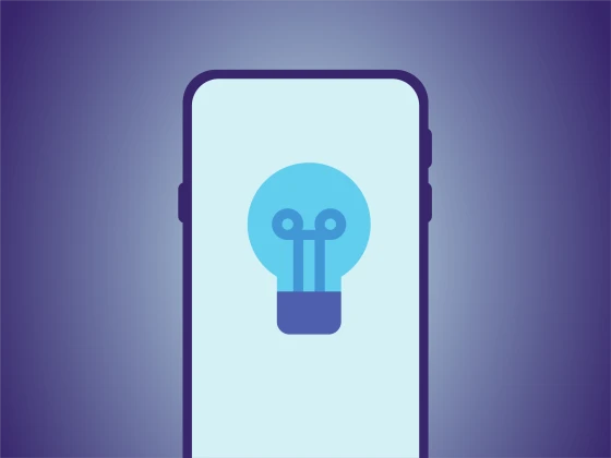blauw licht telefoon